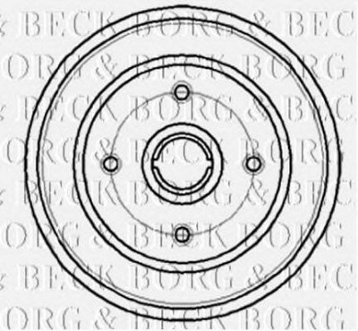 BORG & BECK bbr7044 -  Тормозной барабан
